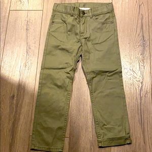 Toddler boys army green pants